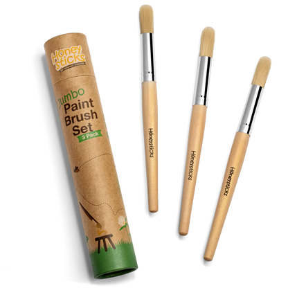 Honeysticks Jumbo Paint Brush Set - 3 pack