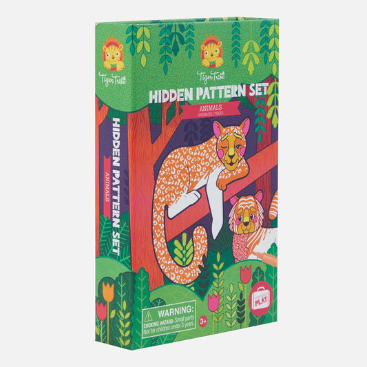 Hidden Pattern Colouring Set - Animals