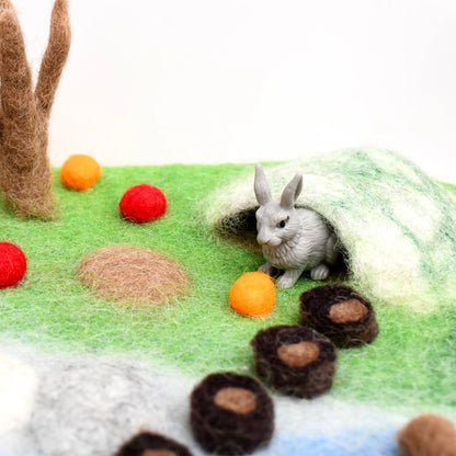 Woodland River Felt Playscape - Small