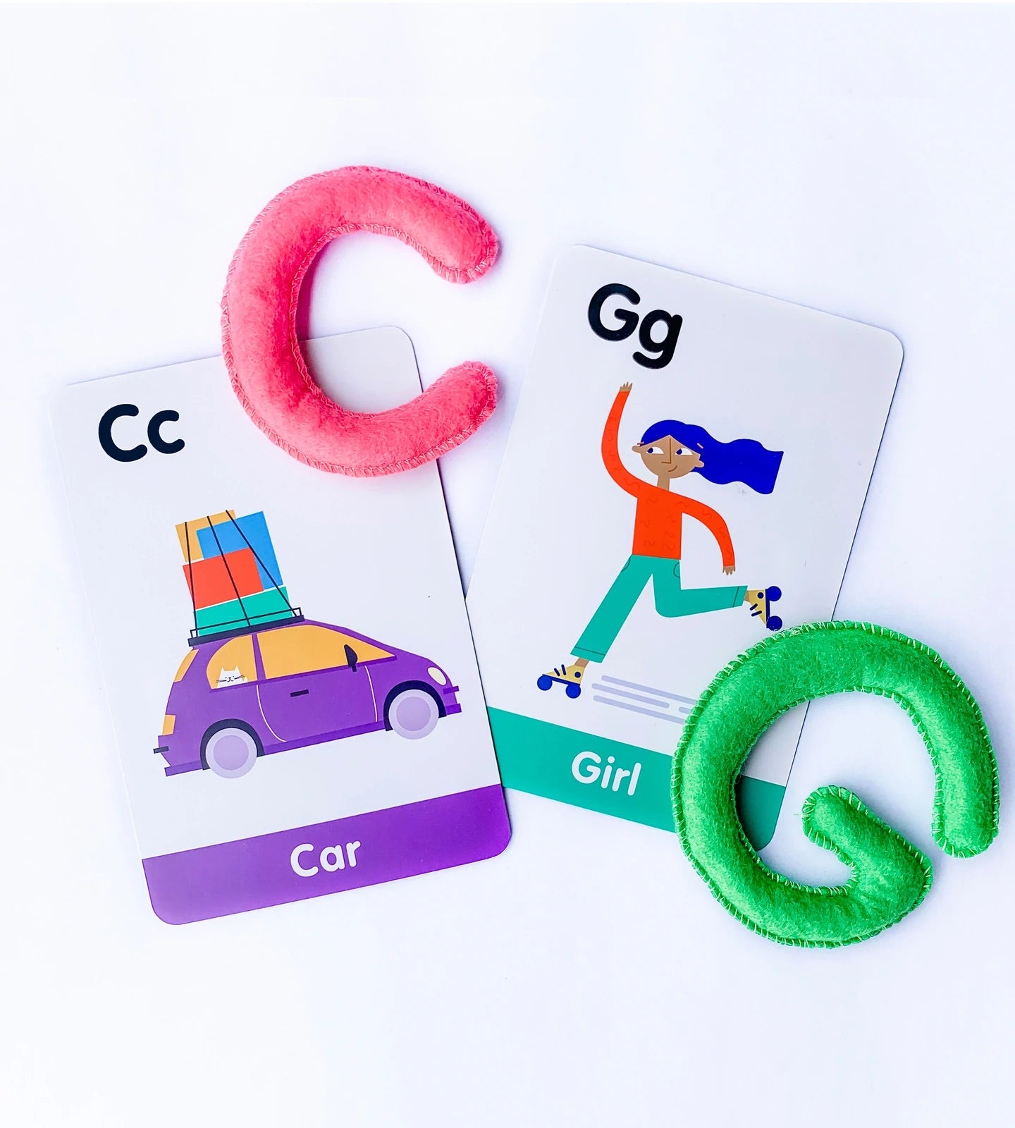 ABC Uppercase Felt Alphabet & Flashcards