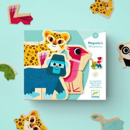 Wooden Magnetic Mixanimo Set Puzzle