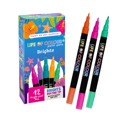 Brights Fine Acrylic Paint Pens