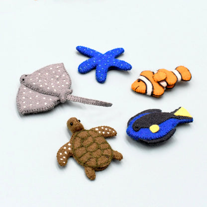 Australian Coral Reef Under the Sea - Finger puppet set