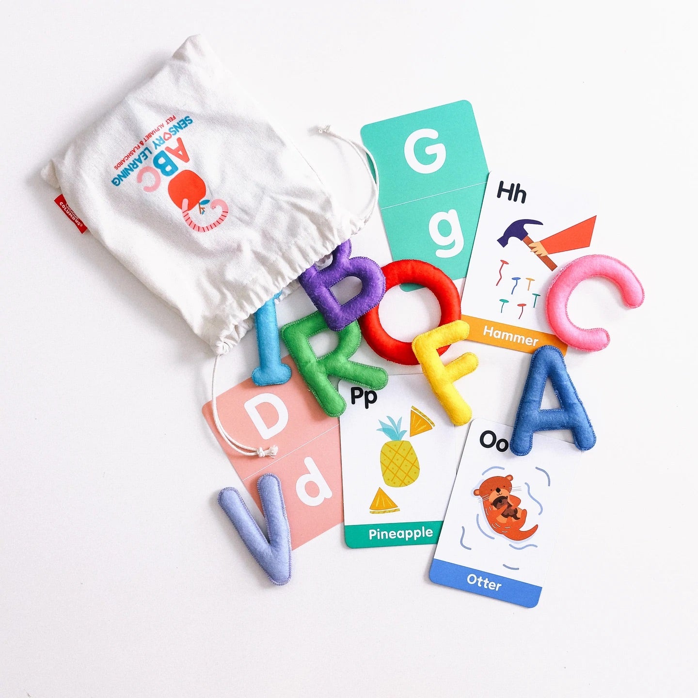 ABC Uppercase Felt Alphabet & Flashcards