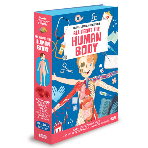 All about the Human Body Puzzle & Book Set