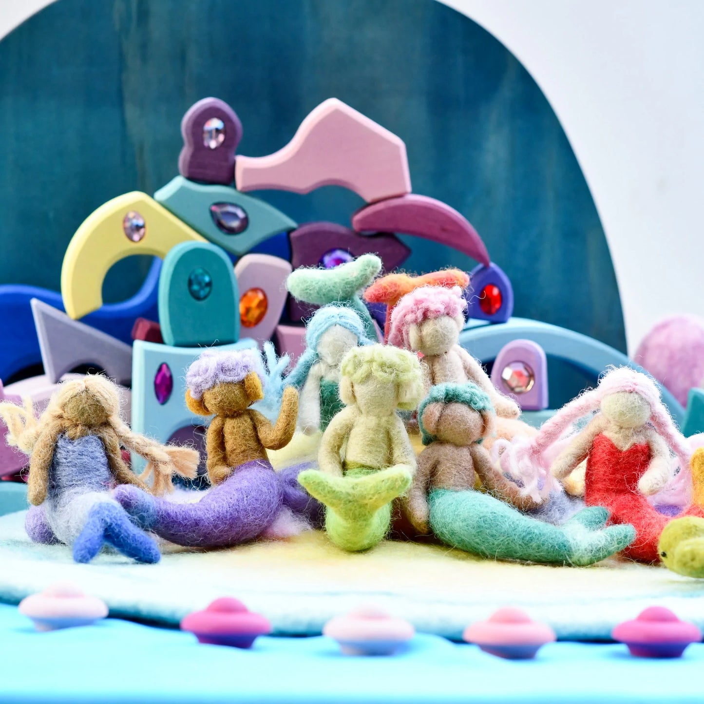 Mermaid Cove Felt Playscape - Round