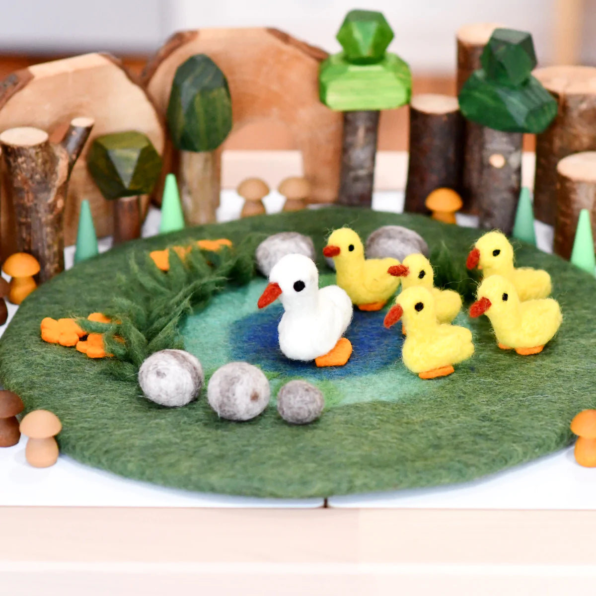 Duck Pond Felt Playscape - Round