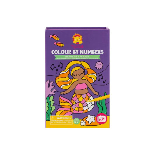 Colour by numbers - Mermaids and Friends
