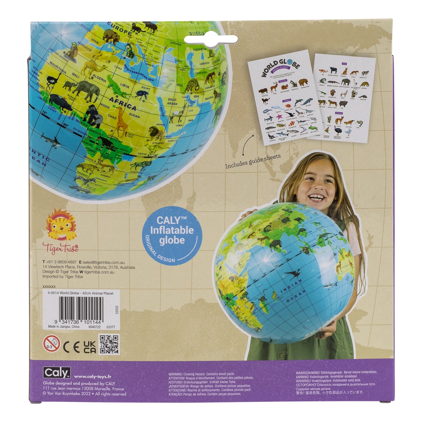 World Globe - Animal Planet Inflatable 42cm