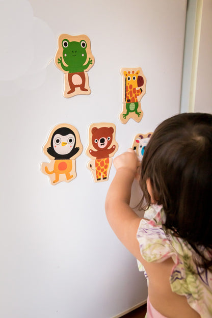 Wooden Magnetic Jungle Set Puzzle