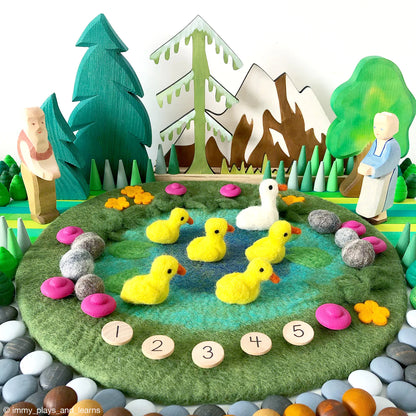 Duck Pond Felt Playscape - Round