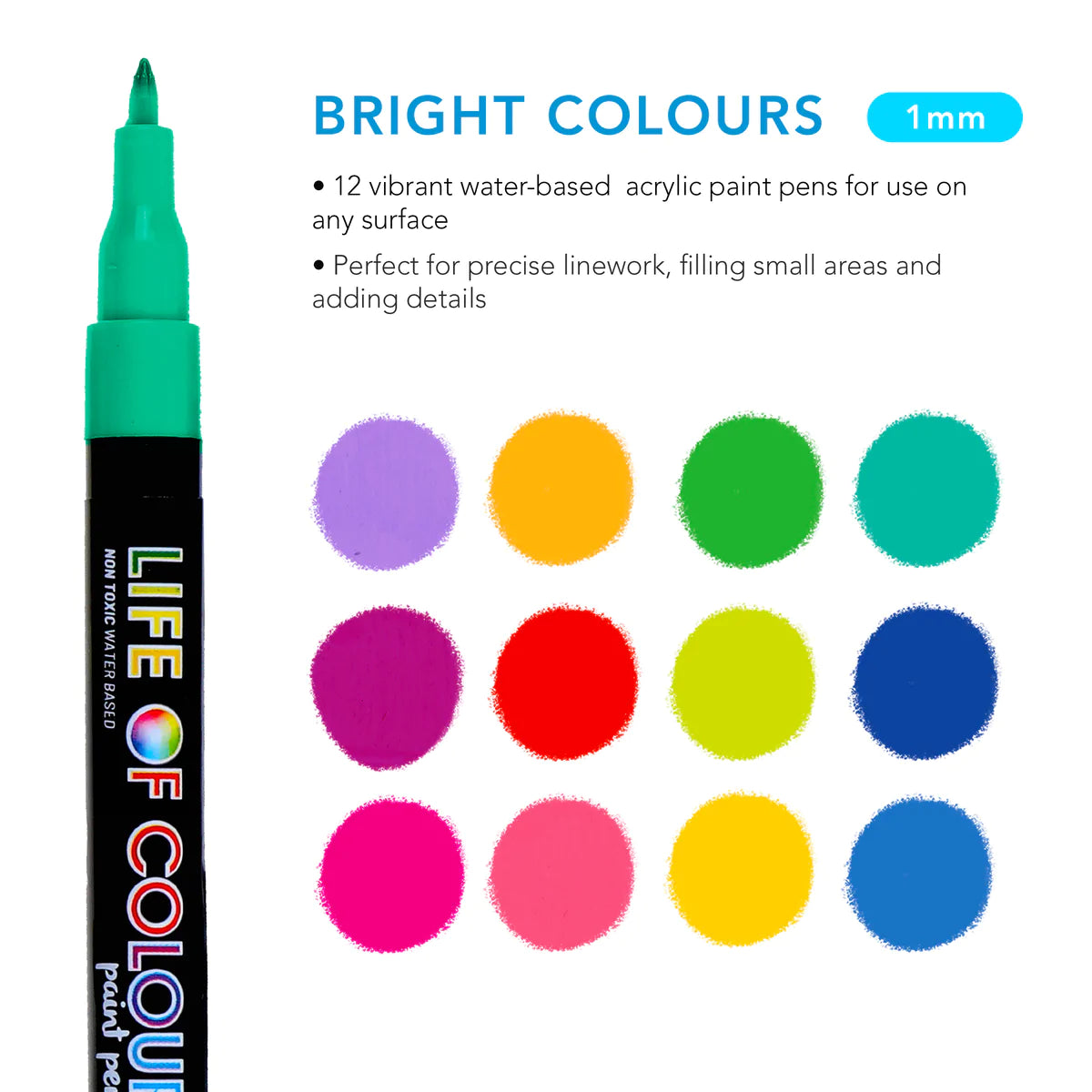 Brights Fine Acrylic Paint Pens