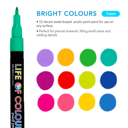 Brights Fine Acrylic Paint Pens