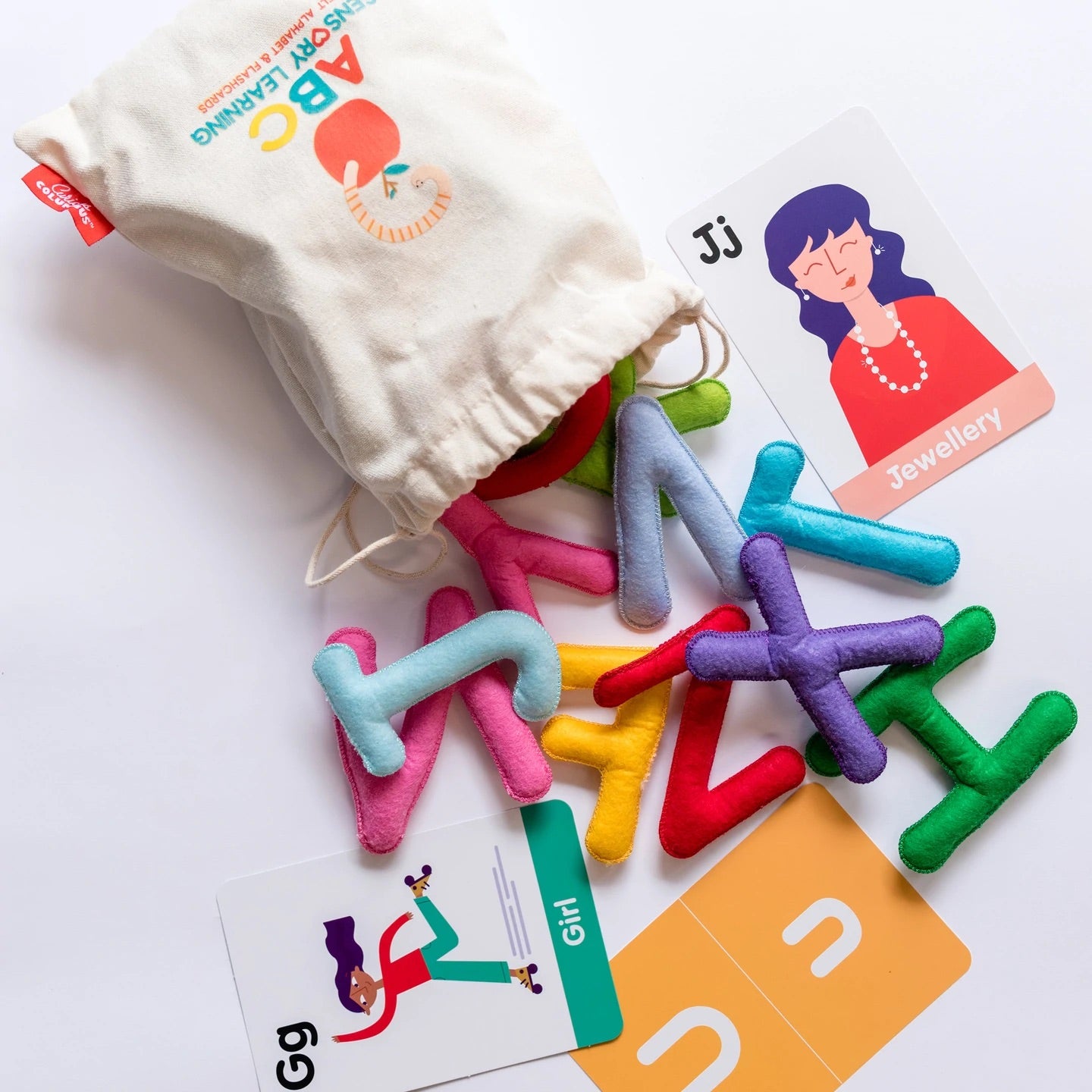 ABC Uppercase Felt Alphabet & Flashcards