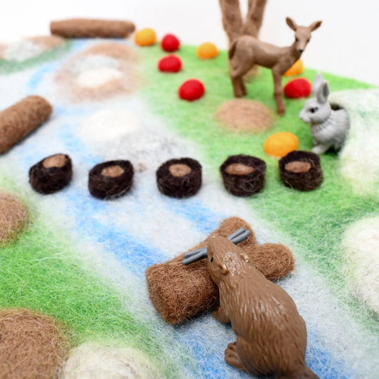 Woodland River Felt Playscape - Small