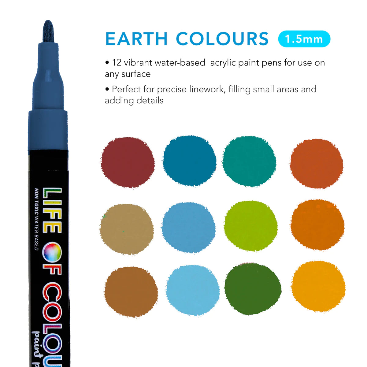 Earth Acrylic Paint Pens