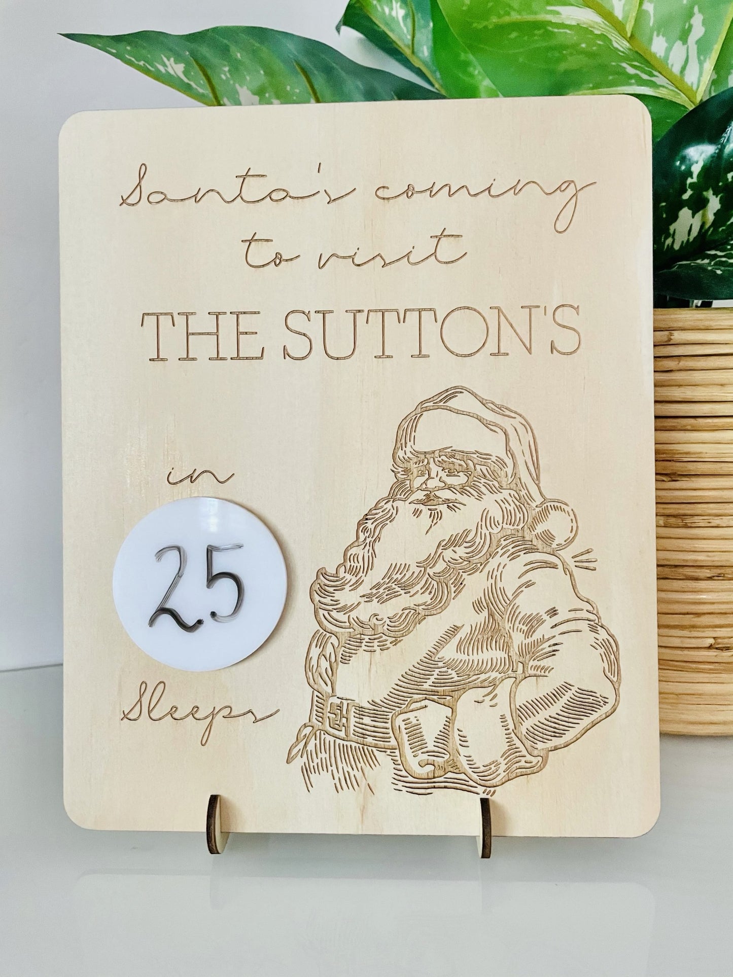 Vintage Santa Countdown